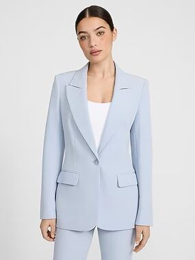 Express Light Blue Tailored Women's Blazer